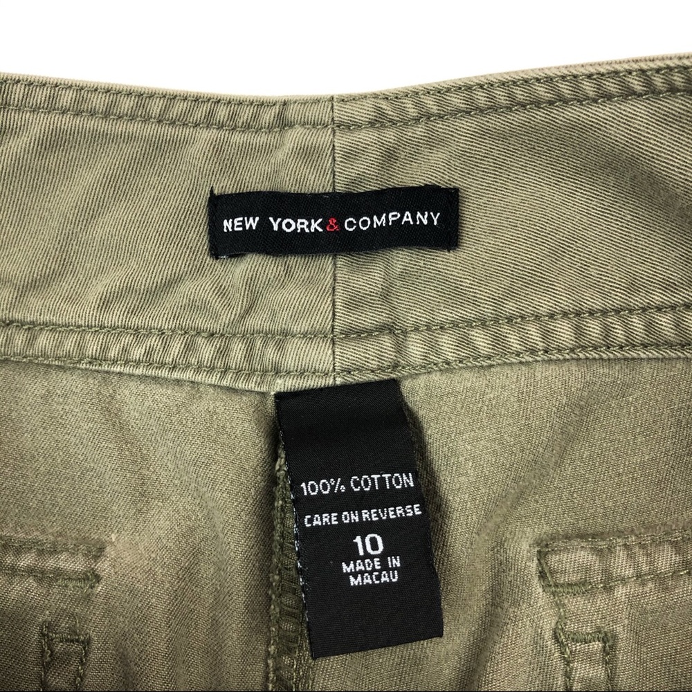 New York & Company Green Cargo Pants Size 10 - Picture 4 of 5